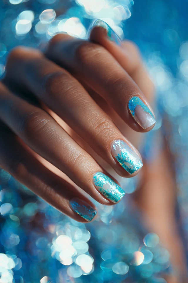 Teal Bliss Mani - photo 2