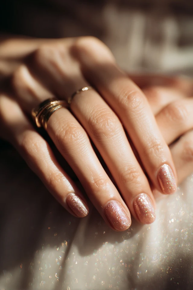 Nude Spark Nails - photo 2