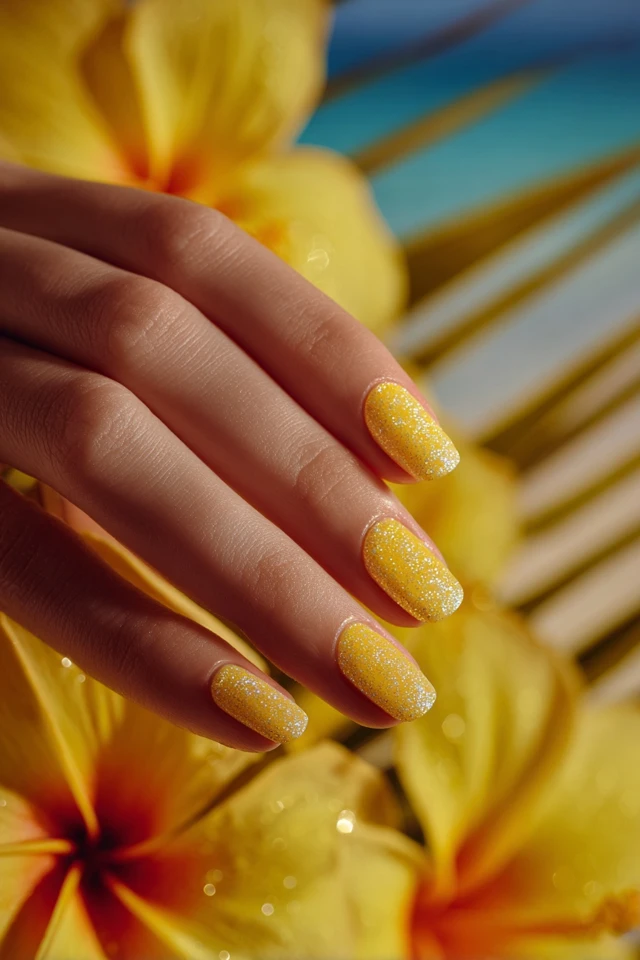 Yellow Fusion Manicure - photo 2