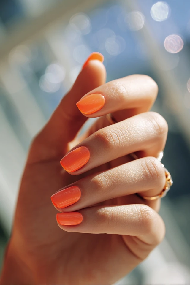 Orange Edge Manicure - photo 2