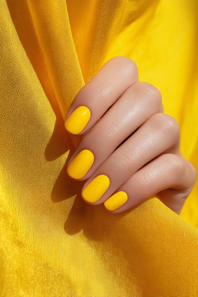 Yellow Splash Manicure - photo 2