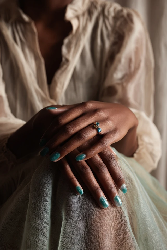 Teal Pulse Mani - photo 2