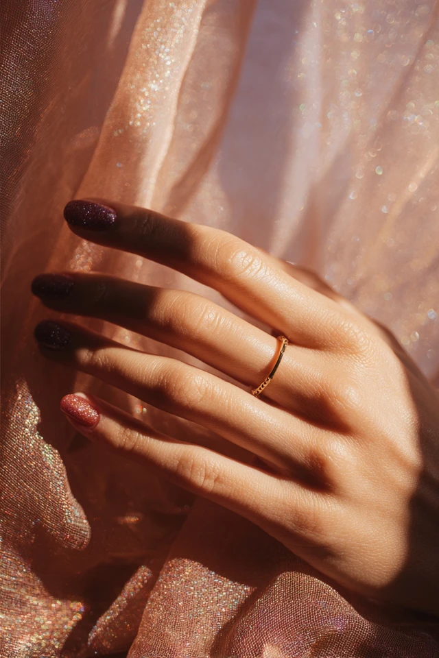 Burgundy Fusion Mani - photo 2