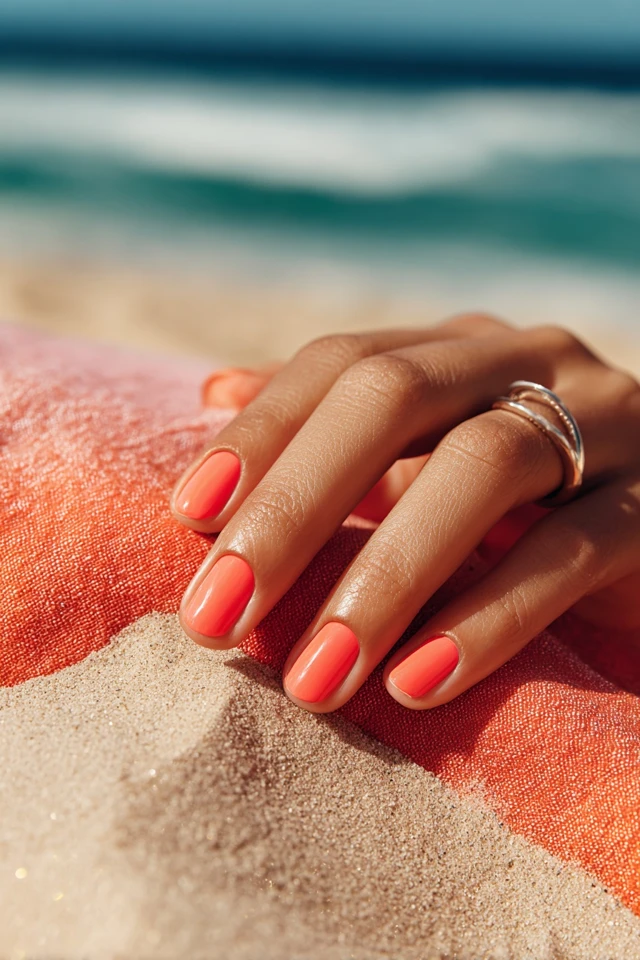 Coral Vibe Manicure - photo 2