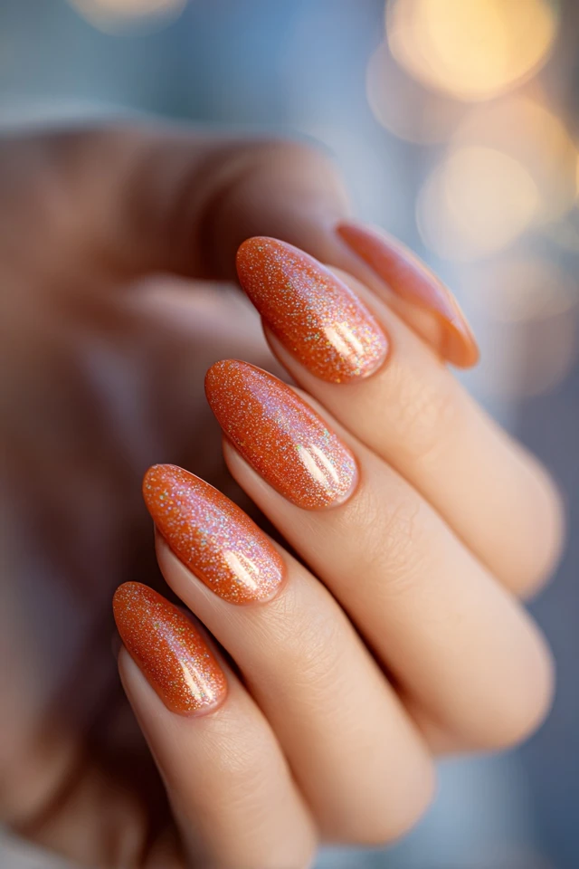Orange Twist Nails - photo 2
