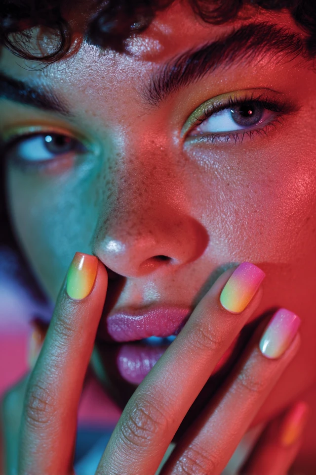Rainbow Edge Nails - photo 2