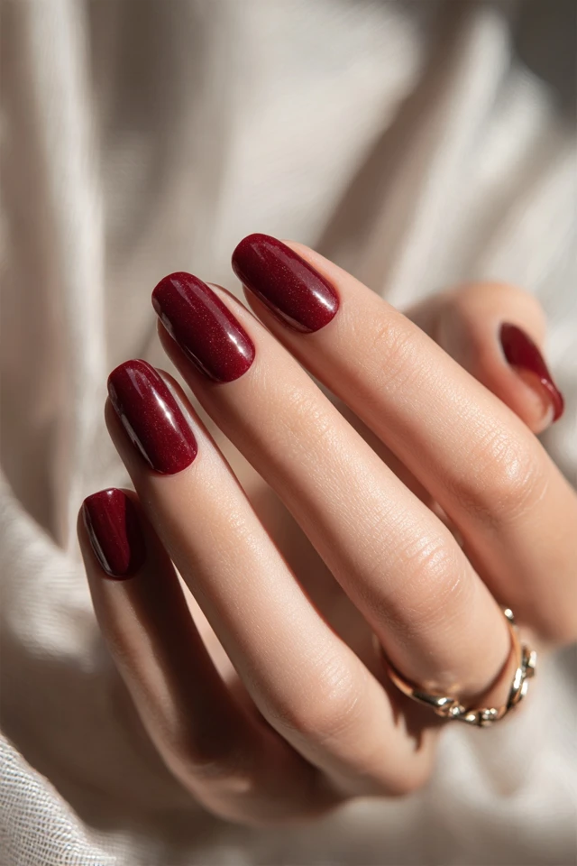 Burgundy Flare Manicure - photo 2