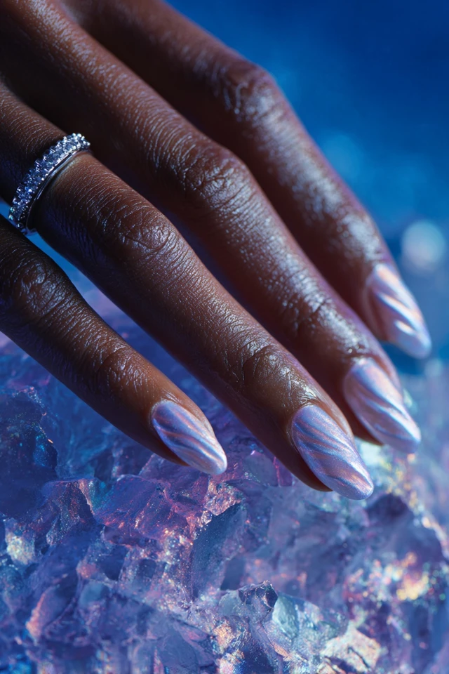 Layered Swirl Vision Nails - photo 2