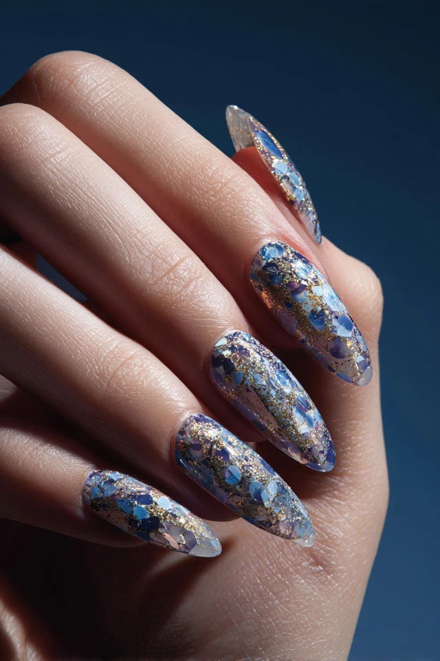 Silk-Edge Glitter Vision Nails - photo 2