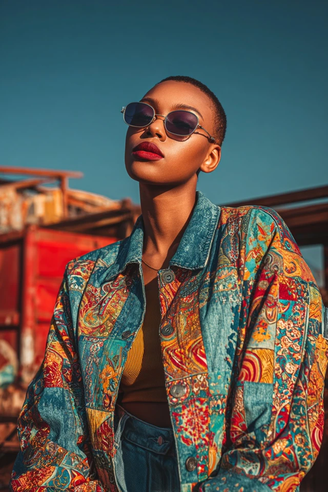 Boho Denim Leather Jackets - photo 2
