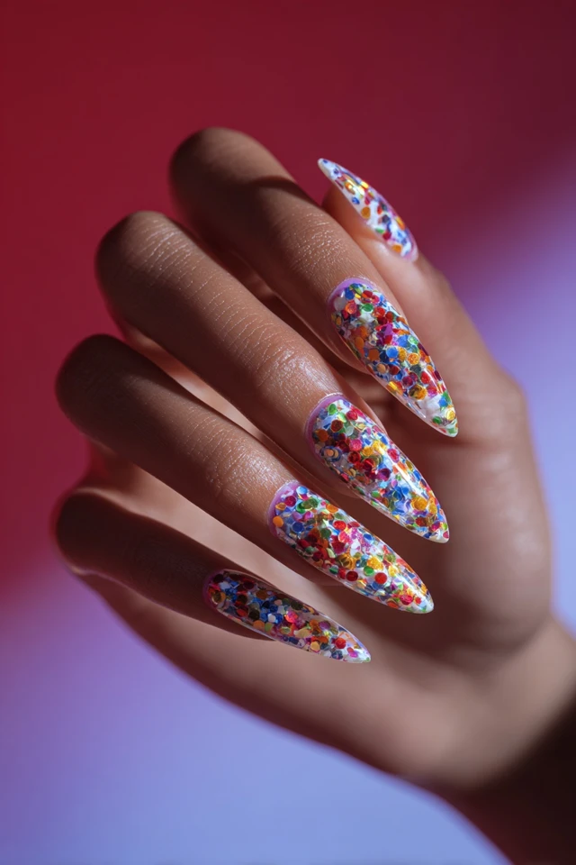 Artful Geometric Design Nails - photo 2