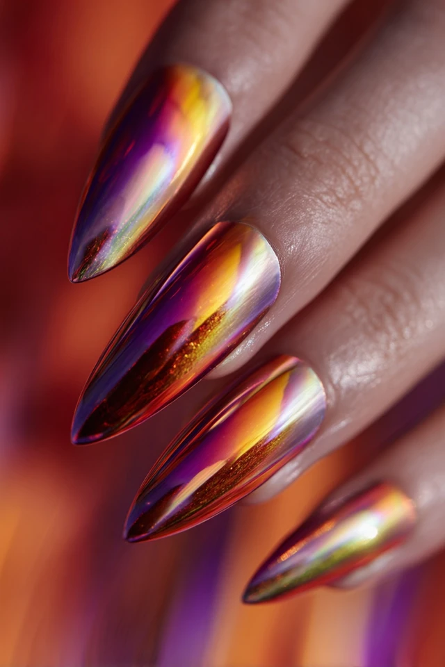 Captivating Chrome Palette Nails - photo 2