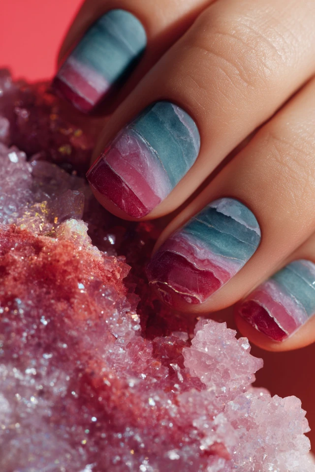 Radiant Marble Statement Nails - photo 2