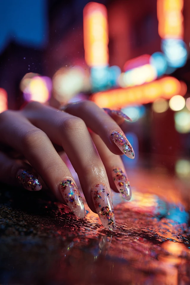 Carnival Confetti Nails Inspiration - photo 2