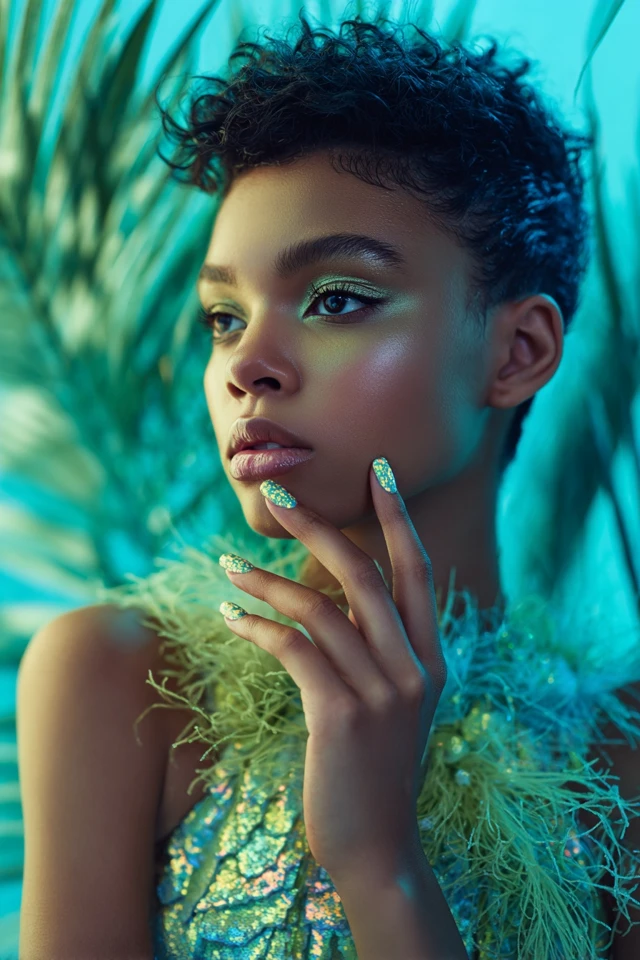 Jellyfish Glow Nails Inspiration - photo 2