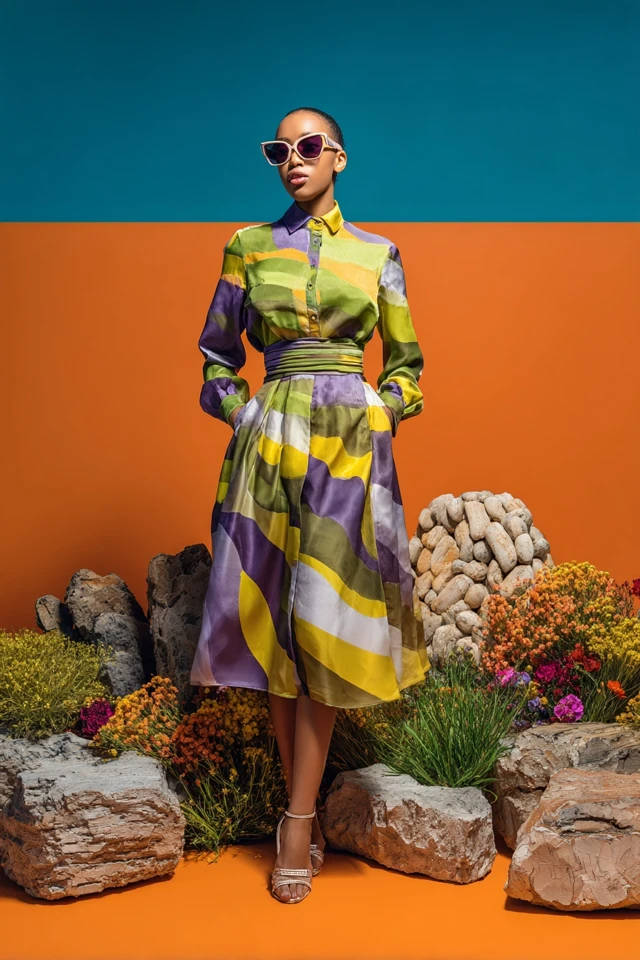 Casual Linen Satin Skirts - photo 2