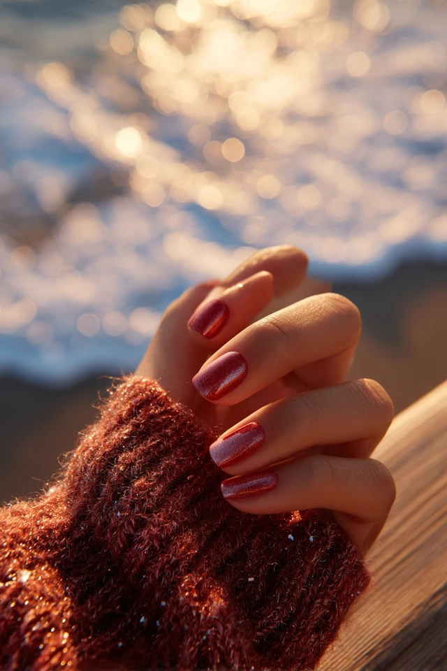 Deep-Sea Coral Nails Inspiration - photo 2
