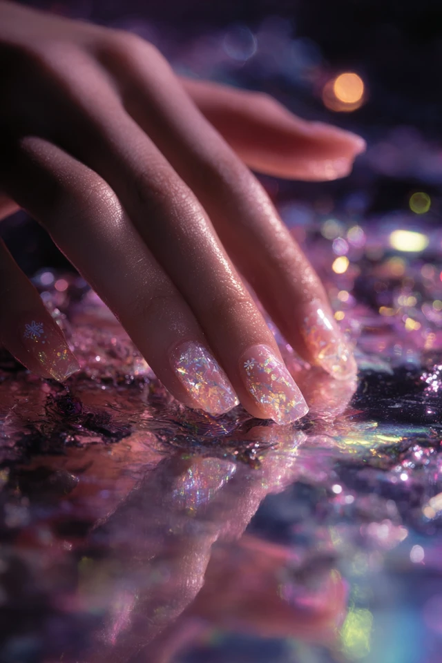 Snowflake Nails Inspiration - photo 2