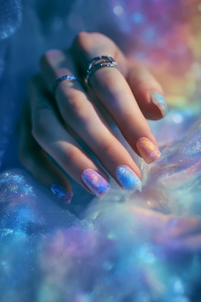 Rainbow Gradient Nails Inspiration - photo 2