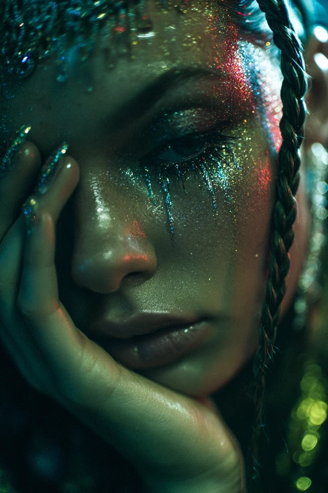 Glitter Drip Nails Inspiration - photo 2