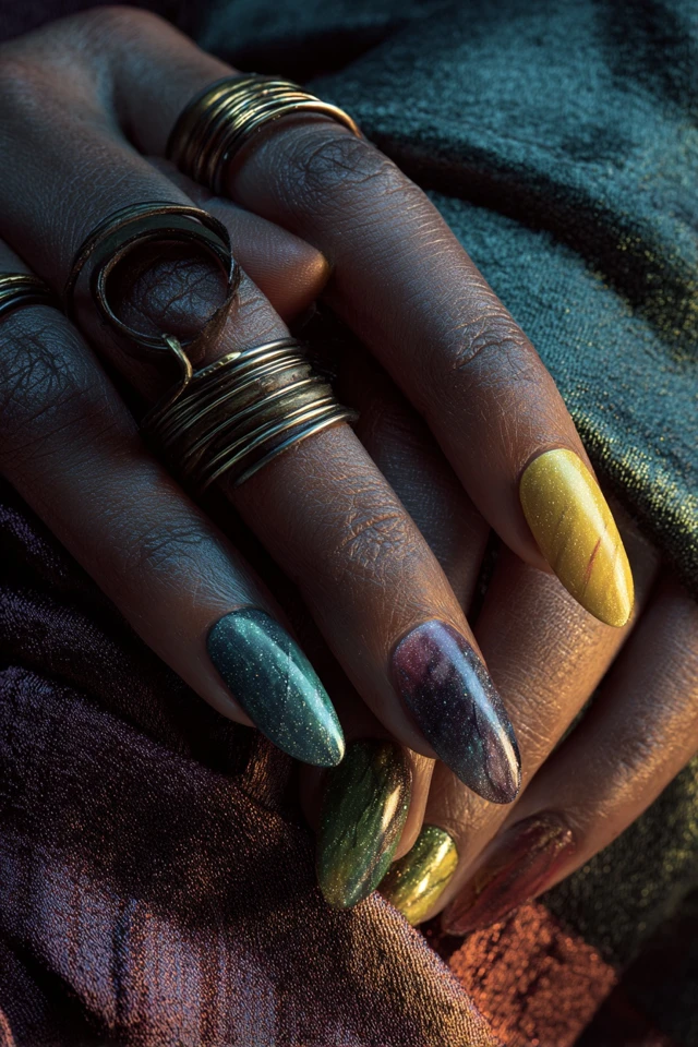 Cyberpunk Grid Nails Inspiration - photo 2