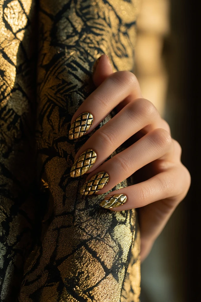 Quilt Pattern Nails Inspiration - photo 2