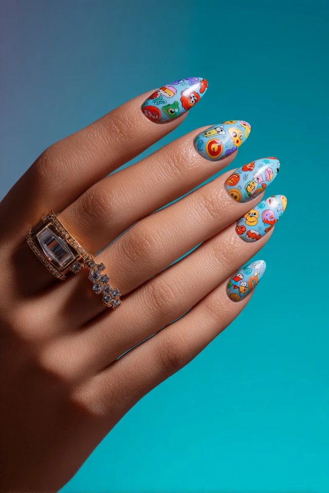 Vivid Sandy Cheeks Nails - photo 2
