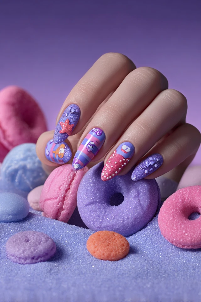Mythic Patrick Star Nails - photo 2