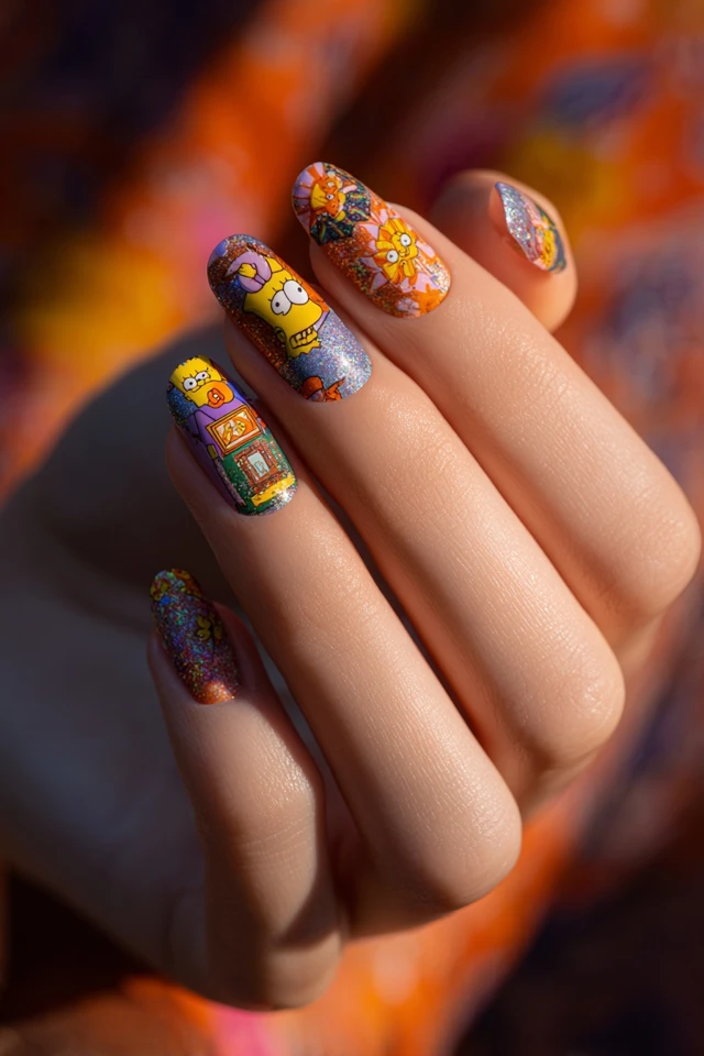 Legendary Bart Simpson Nails