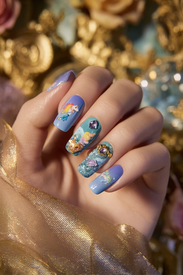 Cosmic Eeyore Nails - photo 2