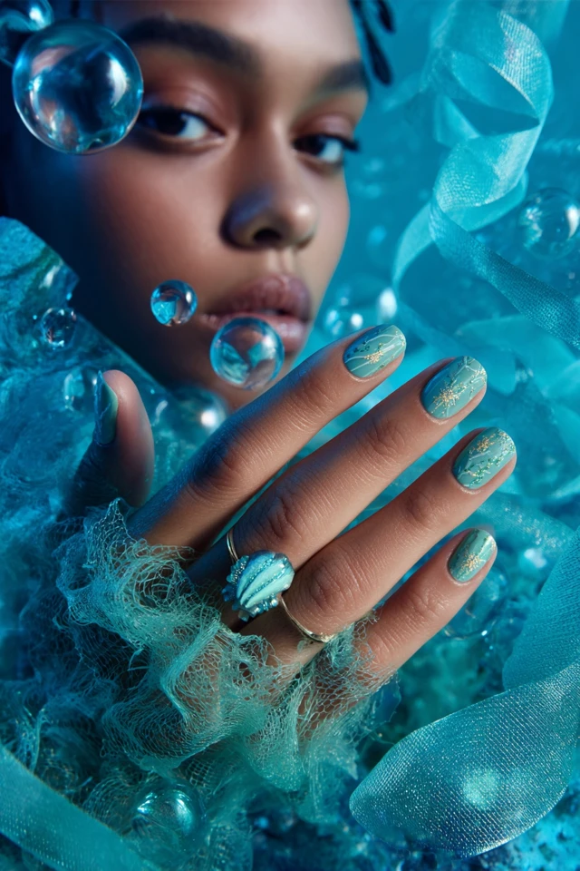 Retro Dory Nails - photo 2
