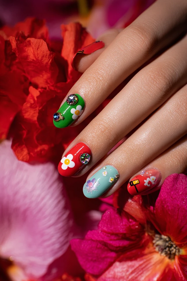 Retro Luigi Nails - photo 2