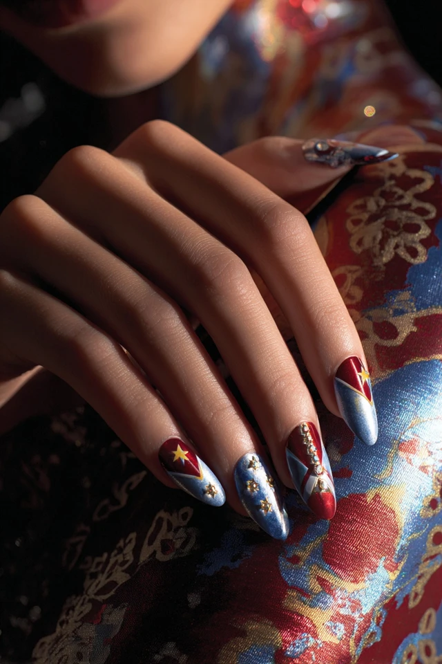 Luxe Wonder Woman Nails - photo 2