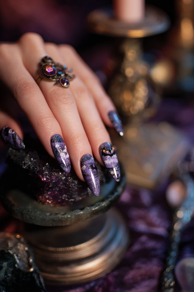 Cosmic Batman Nails