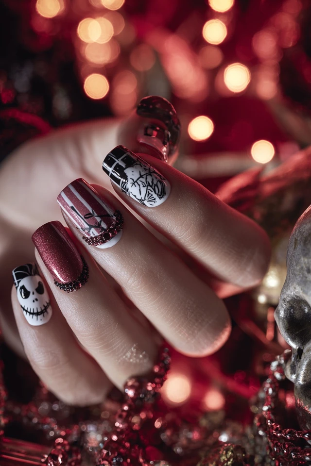 Radiant Jack Skellington Nails - photo 2