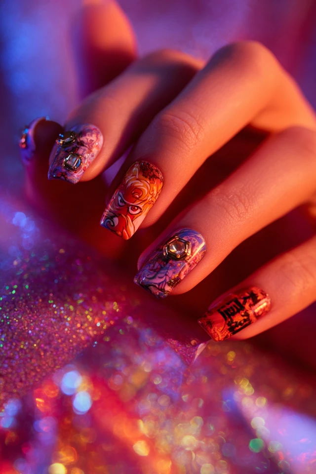 Mythic Naruto Uzumaki Nails - photo 2
