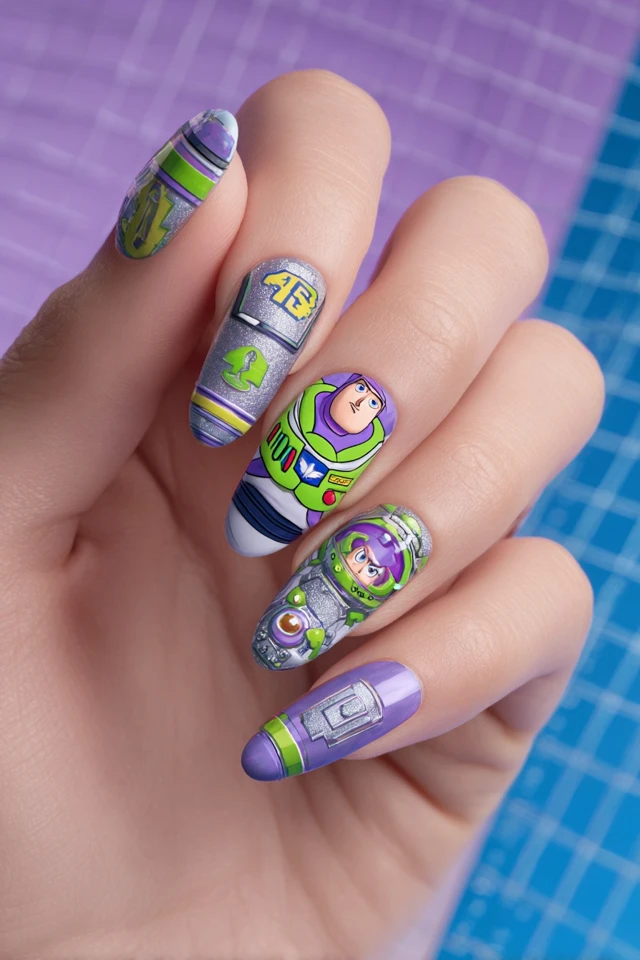 Legendary Buzz Lightyear Nails - photo 2