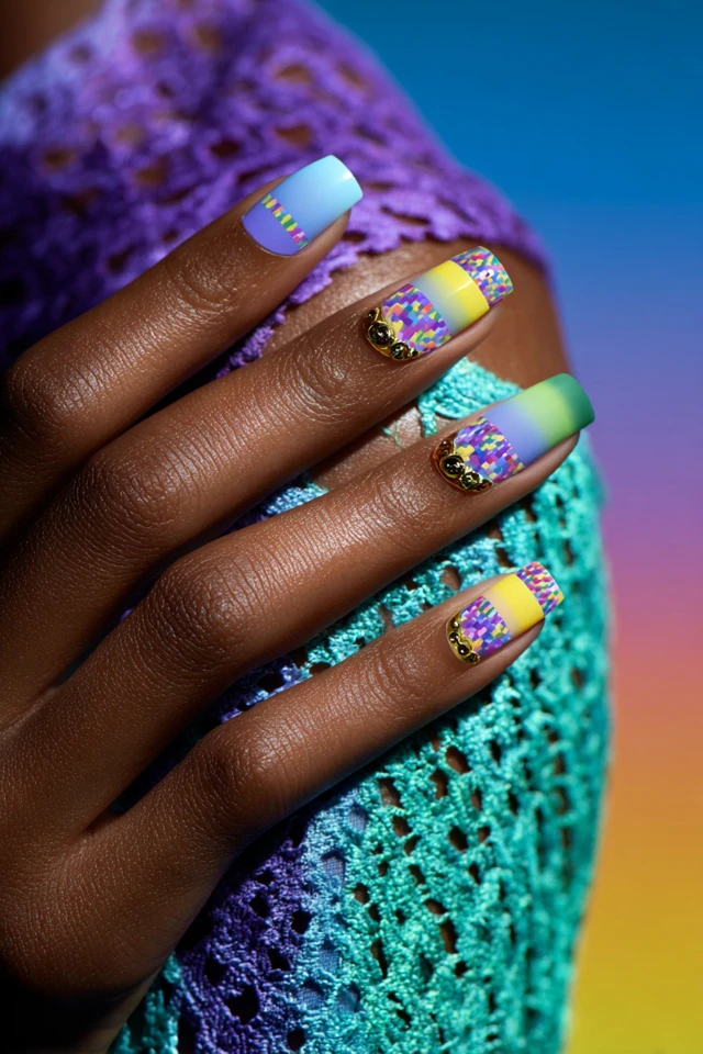 Epic Rapunzel Nails