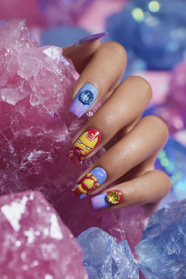 Radiant Iron Man Nails - photo 2