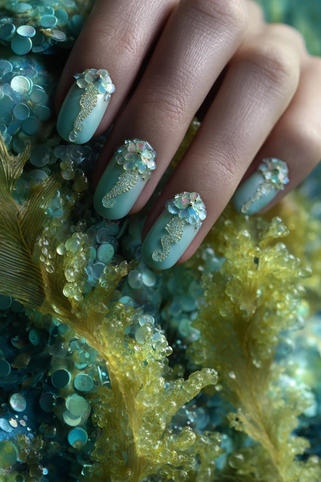 Sugar Seahorse Nails Extravaganza - photo 2