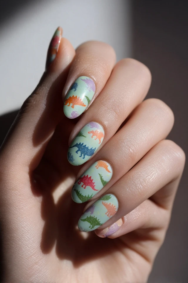 Dreamy Dino Nails Extravaganza