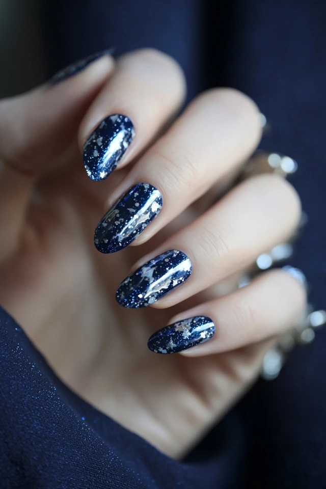 Starry Hamster Nails Extravaganza