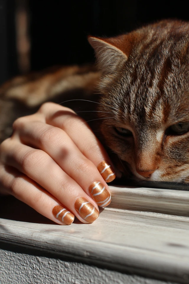 Caramel Cat Nails Extravaganza - photo 2