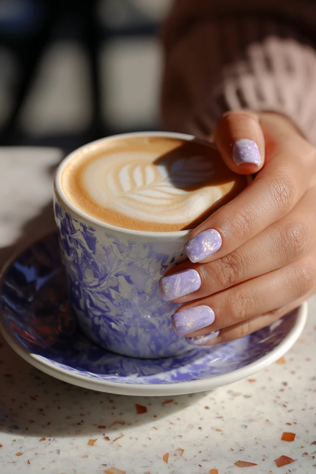 Lavender Latte Nails Extravaganza - photo 2