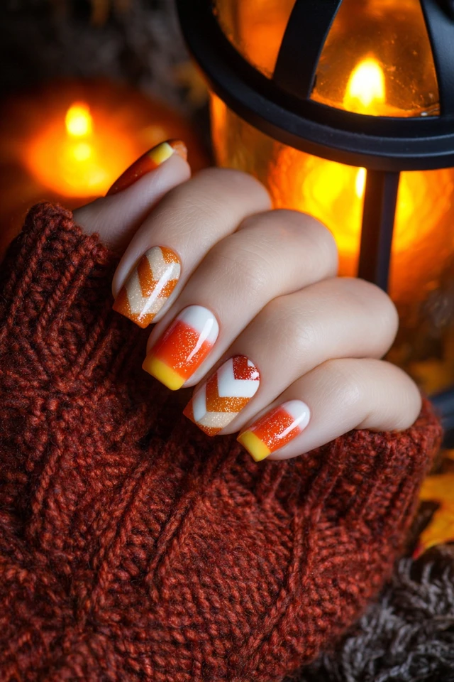 Candy Corn Cute Nails Extravaganza - photo 2