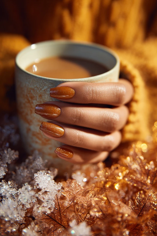 Pumpkin Autumn Dream Nails - photo 2