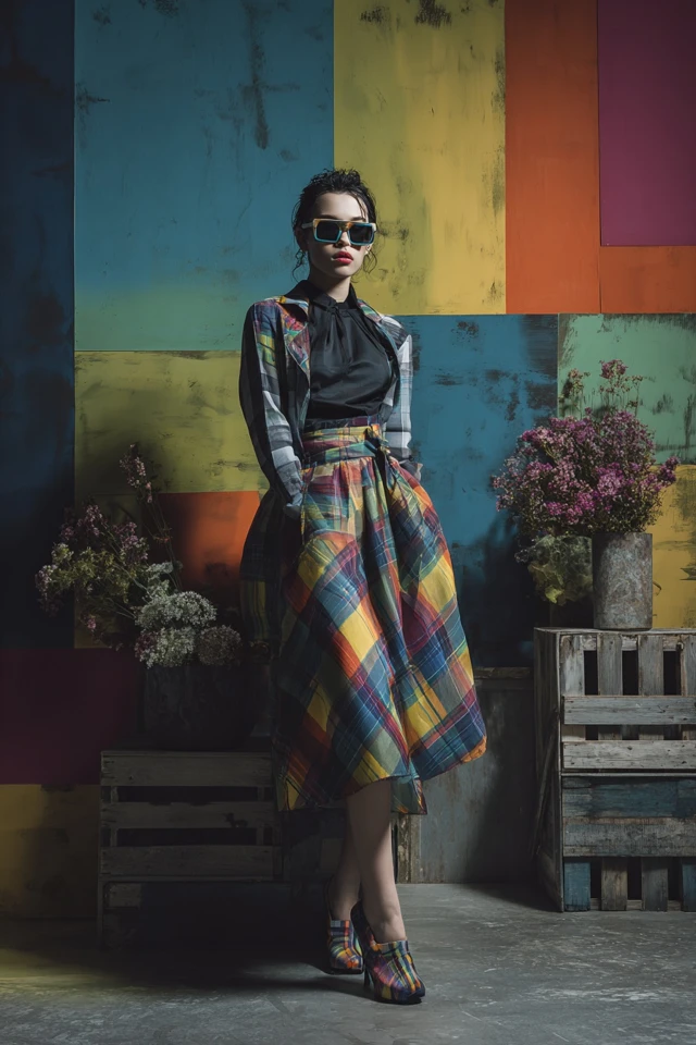 Grunge Back‑to‑School Midi Skirts - photo 2