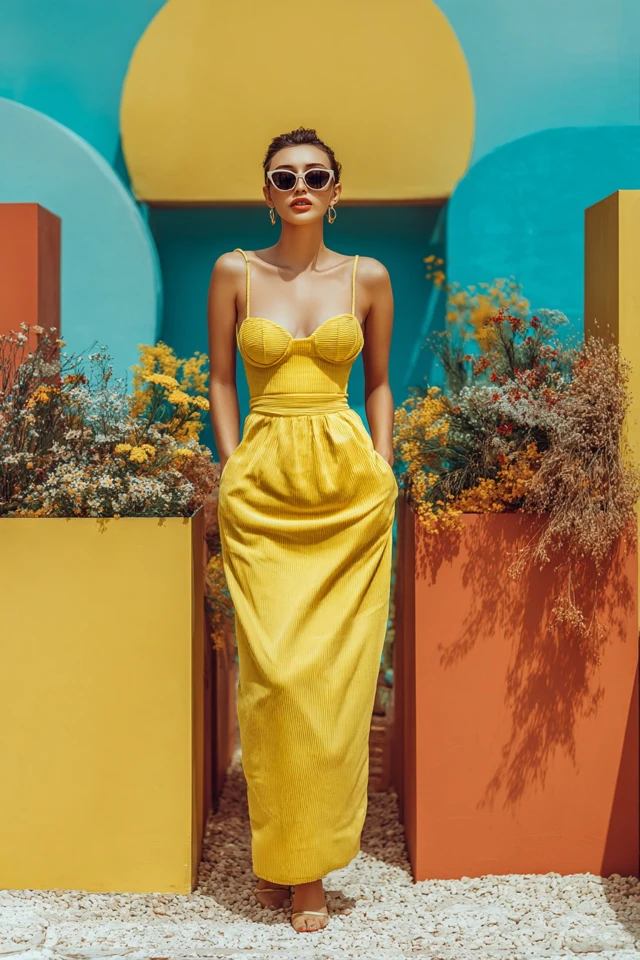 Romantic Corduroy Slip Dresses - photo 2