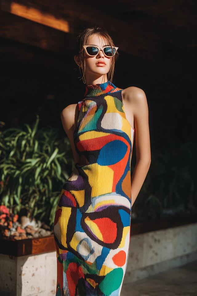 Dark Academia Knit Slip Dresses - photo 2