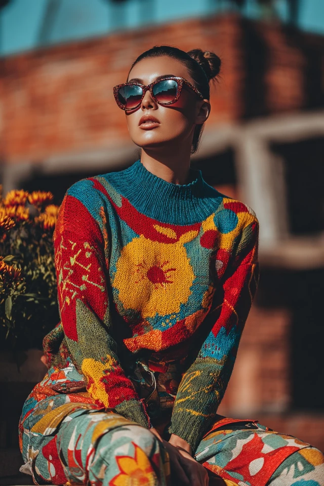 Grunge Knit Denim Looks - photo 2